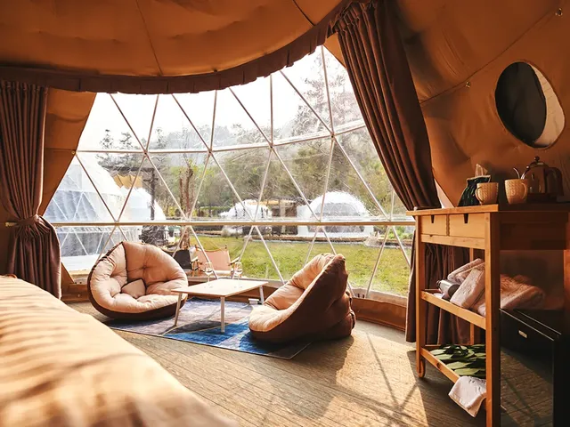 峇嵐杉丘BALAN HILL GLAMPING｜奢華球型星空帳、一泊三食、手作 DIY 體驗、寵物友善-【豪華露營】地中海 星空帳C區-3