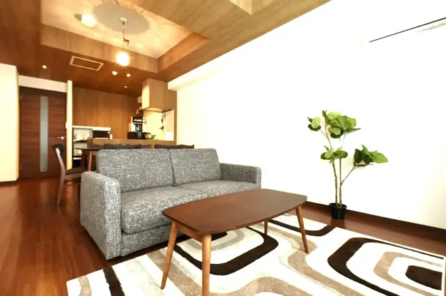 素敵な色合いのお部屋です