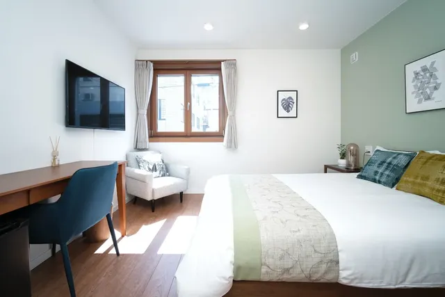 22㎡のワンルーム。とても静かで明るいお部屋です。