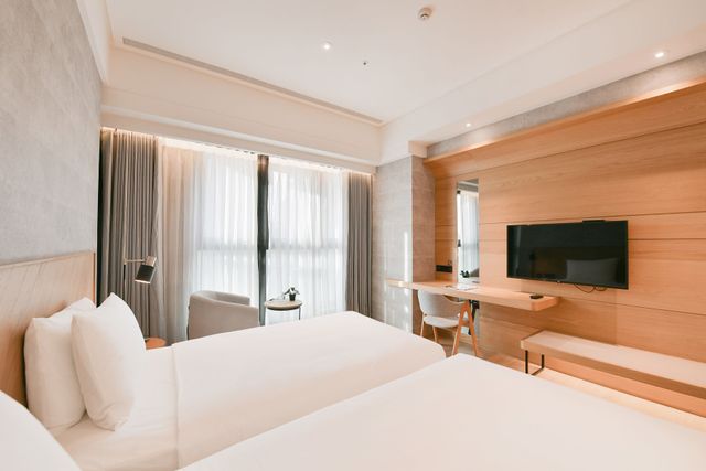 CHECK inn Select New Taipei Sanchong Waterfront｜新規オープン-Classic Twin Room-3
