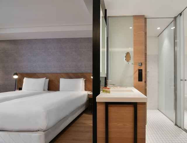 CHECK inn Select New Taipei Sanchong Waterfront｜新規オープン-Classic Twin Room with Balcony-3