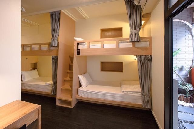 Fun Inn Taipei Hostel 瘋台北青旅-豪華背包單人 - 混合宿舍間 - 帶陽臺-2