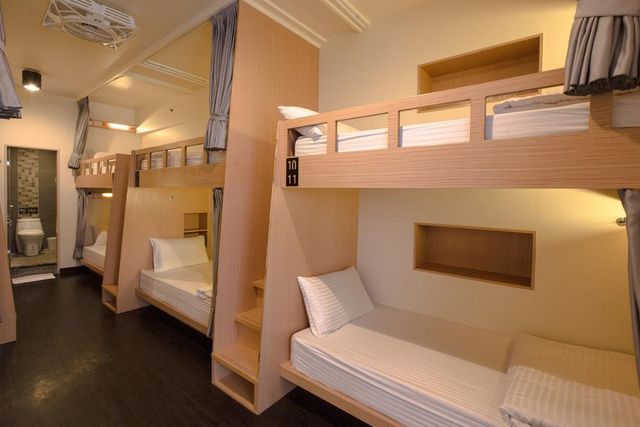 Fun Inn Taipei Hostel 瘋台北青旅-豪華背包單人 - 混合宿舍間 - 帶陽臺-3