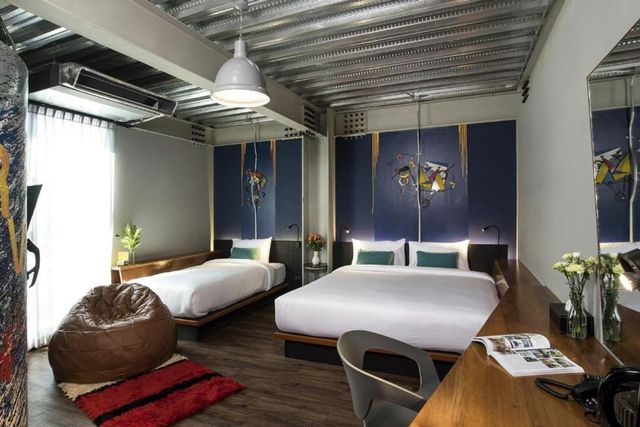曼谷梅斯泰爾車庫飯店（MeStyle Garage Hotel - SHA Extra Plus）-高級三人房（不含早餐）（Triple Large room（Room only）-6