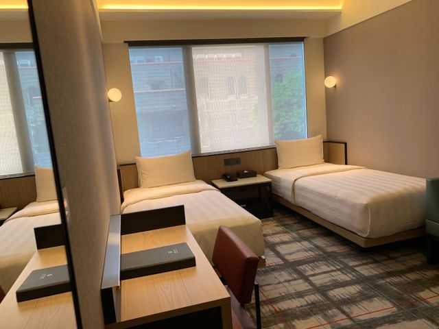 德立莊酒店-西門館 | 捷運西門站4號出口-市景豪華雙床房-1 (含早餐)-4
