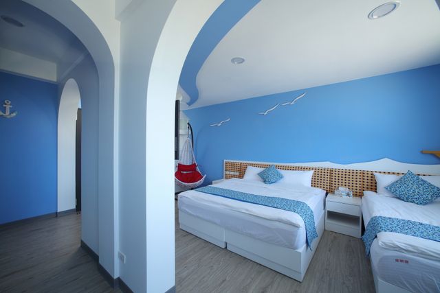 Tong Lehui theme paternity bed and breakfast-201 Mediterranean Ocean - Vacation Triple Room-5