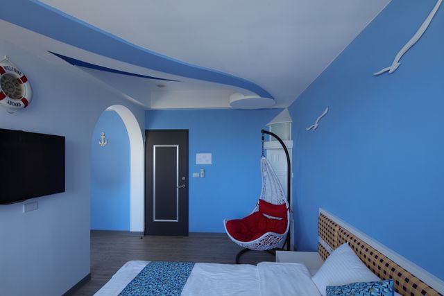 Tong Lehui theme paternity bed and breakfast-201 Mediterranean Ocean - Vacation Triple Room-2