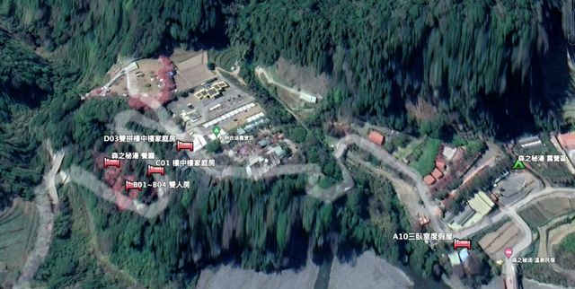 清境森之秘湯溫泉民宿 | 包棟 | 獨木舟SUP| 溯溪 | 攀樹 |  濁水溪源的森林溫泉-櫻花區_B02：室內石池樹景雙人房-6