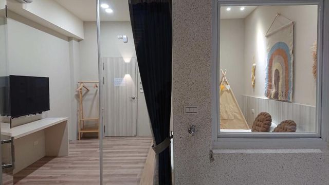 胖蝸牛民宿｜設有兒童遊戲區、可選購溜滑梯/浴缸房-加大雙人床房（B 棟）-5