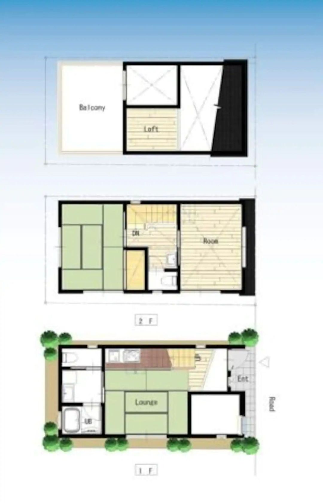 8min walk from Asakusa/Stroll along the Sumida River / 2LDK/1.5UB / 60㎡, Max 6pax / 2-story Japanese-style villa (with loft)