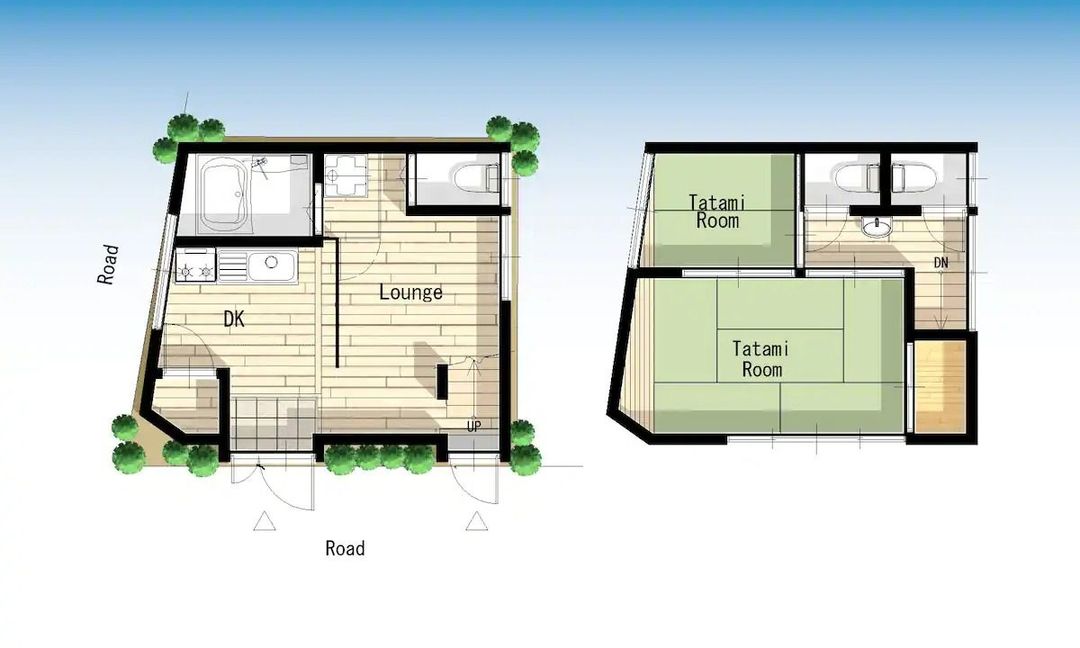 11minute walk to Asakusa,Skytree/2LDK 45㎡/Max 4pax/1.5 bathrooms/Entire 2-story villa/Wifi
