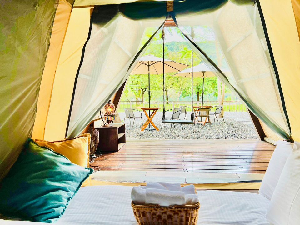 天ㄟ露營車｜獨家8折起！近梅花湖、附早餐-【藝文帳篷】湖景雙人帳篷 - 懶人露營(無冷氣)-2