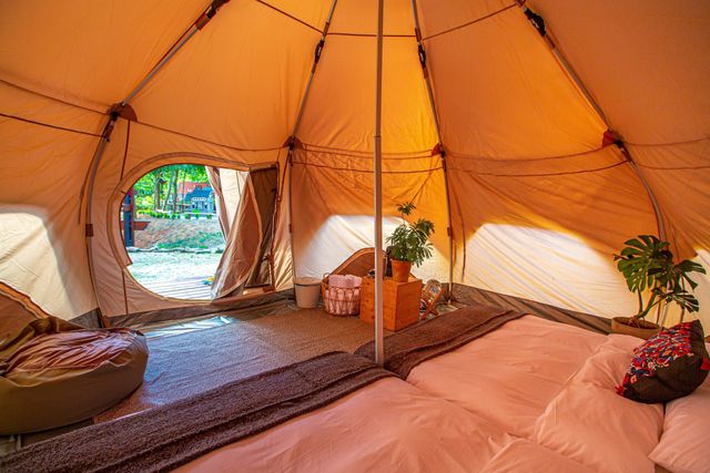 只今漫漫 里山露營｜一泊二食、露營烤肉趣好評優惠持續-【豪華露營】E區 漫香香｜蓮花帳-4