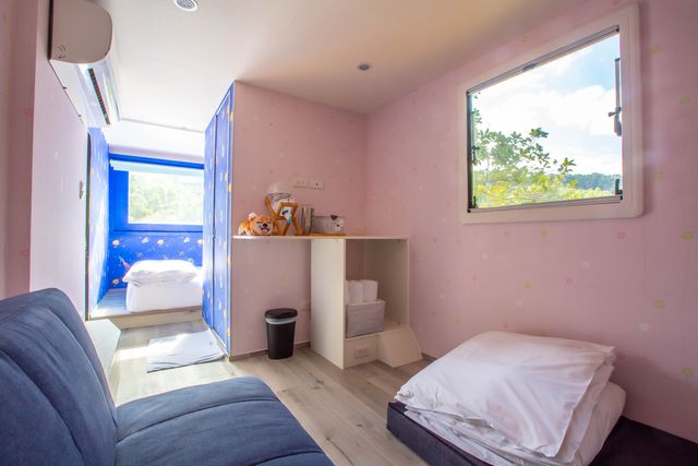 只今漫漫 里山露營｜一泊二食、露營烤肉趣好評優惠持續-【露營車】B區 漫蓊蓊｜童趣風格露營車(建議入住2大2小或3大)-9