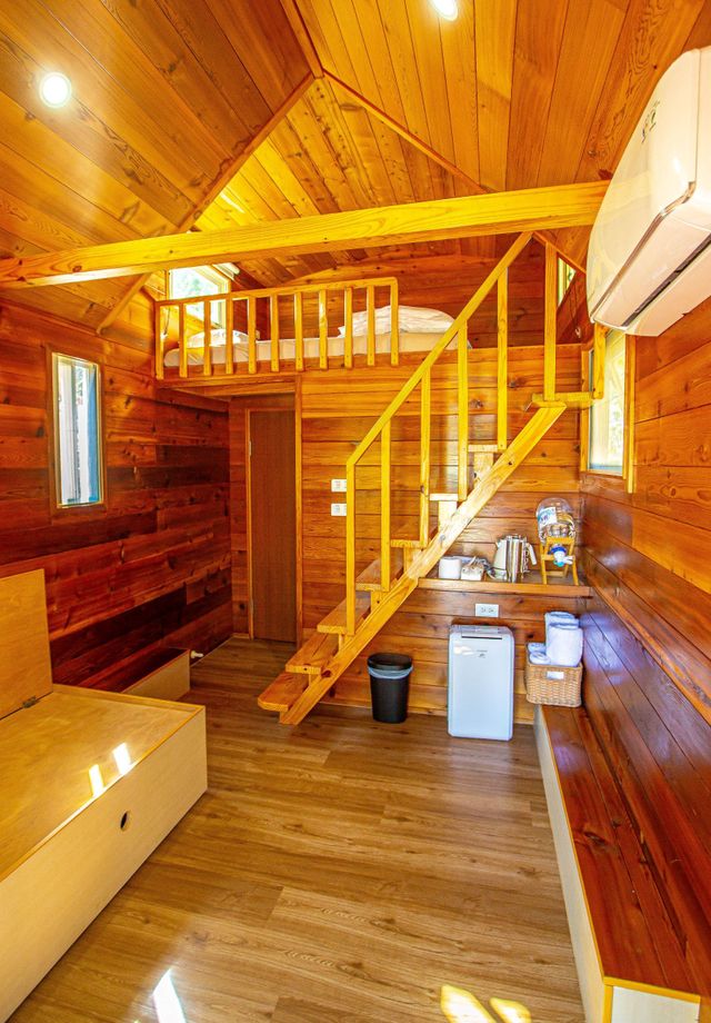 只今漫漫 里山露營｜一泊二食、露營烤肉趣好評優惠持續-【露營車】C區 漫淙淙｜溫馨木屋露營車(建議入住2大2小或3大)-10