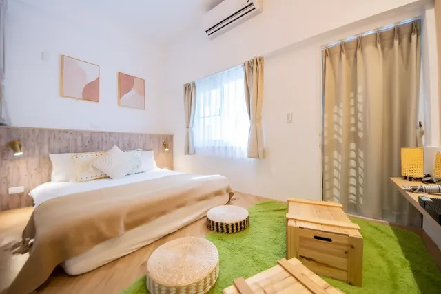 沿森漫島 Sleep Inn｜可12-17人包棟、近台南孔廟/火車站、設有點心區/浴缸房型-10-17位包棟民宿(依人數開放部分房型)-12