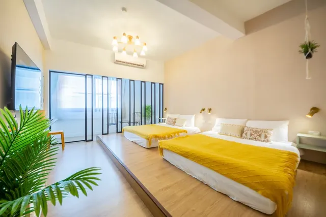 沿森漫島 Sleep Inn｜可12-17人包棟、近台南孔廟/火車站、設有點心區/浴缸房型-10-17位包棟民宿(依人數開放部分房型)-10