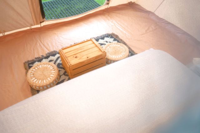 斷橋部落 • 輕奢露營｜獨家5折起！交通便利、贈豪華烤肉晚餐-【懶人露營】雙人春日帳-5