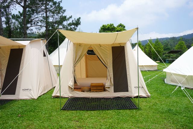 斷橋部落 • 輕奢露營｜獨家5折起！交通便利、贈豪華烤肉晚餐-【懶人露營】雙人春日帳-8