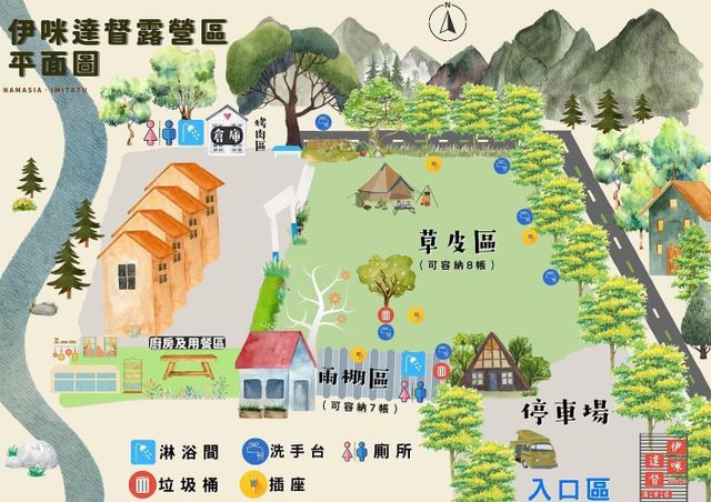 伊咪達督露營區-【自搭帳】草地區|5MX7M-7