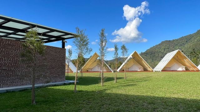 村自然 VillNature Glamping｜一泊二食近日月潭、附冷氣-【懶人露營】豪華懶人帳篷-3