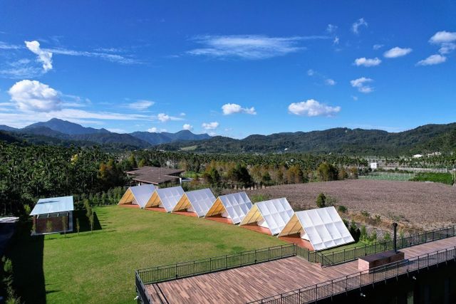 村自然 VillNature Glamping｜一泊二食近日月潭、附冷氣-【懶人露營】豪華懶人帳篷-6