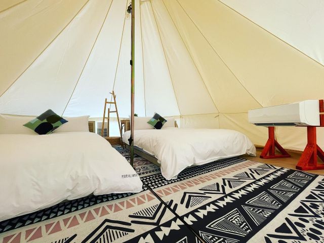 村自然 VillNature Glamping｜一泊二食近日月潭、附冷氣-【懶人露營】豪華懶人帳篷-1