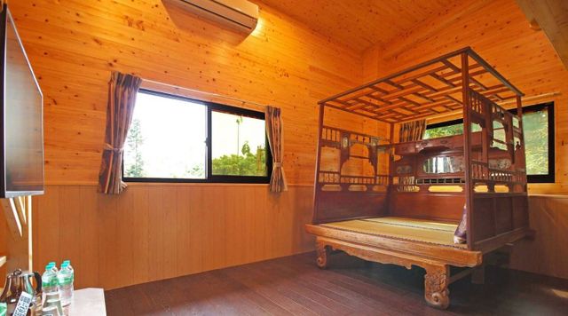 847 露營區-【露營屋】室內營位檜木－古代床體驗屋-7