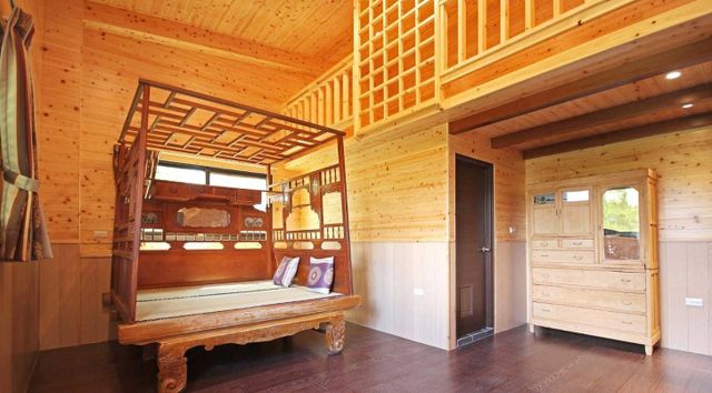 847 露營區-【露營屋】室內營位檜木－古代床體驗屋-8