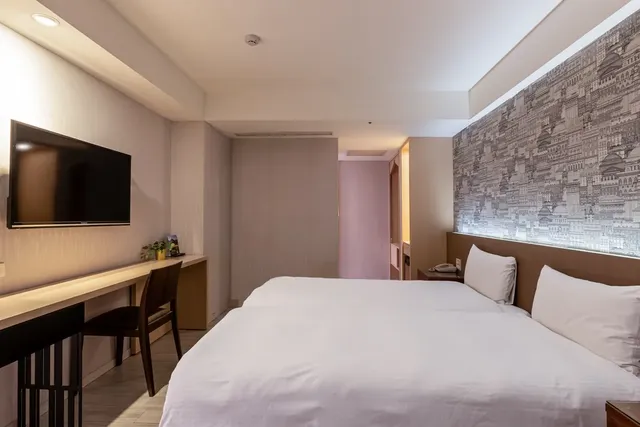 가이드 호텔 타이베이 푸싱 노스 Guide Hotel Taipei Fuxing North-Standard Twin Room without Window-3