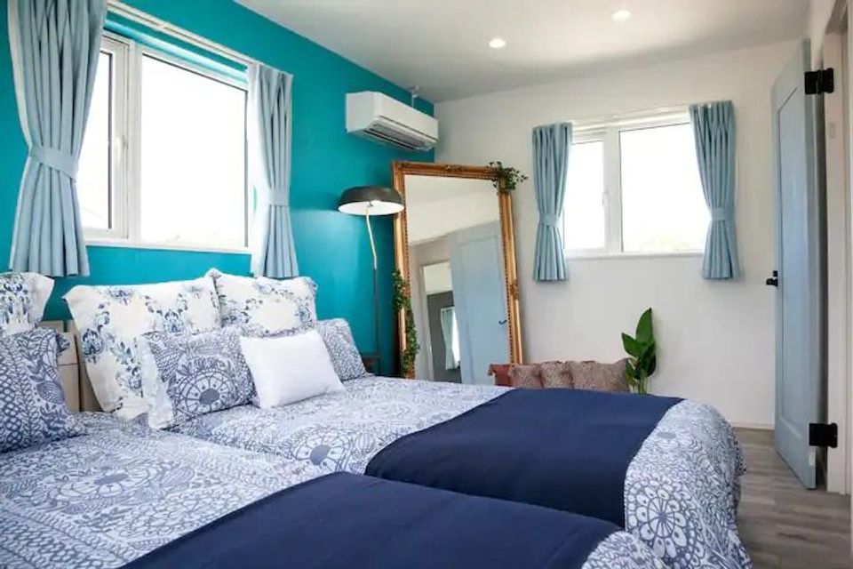 【恐龍樂園推薦住宿】Staff-今歸仁村｜古宇利大橋南端觀景台車程7分/方便至屋我地島-4-8人房，最多可8人入住-5