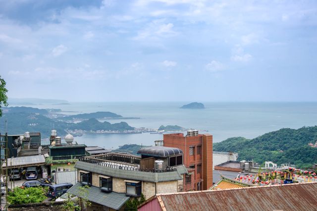 九份龍門客棧智能入住旅宿丨近老街-海景豪華雙人房-13