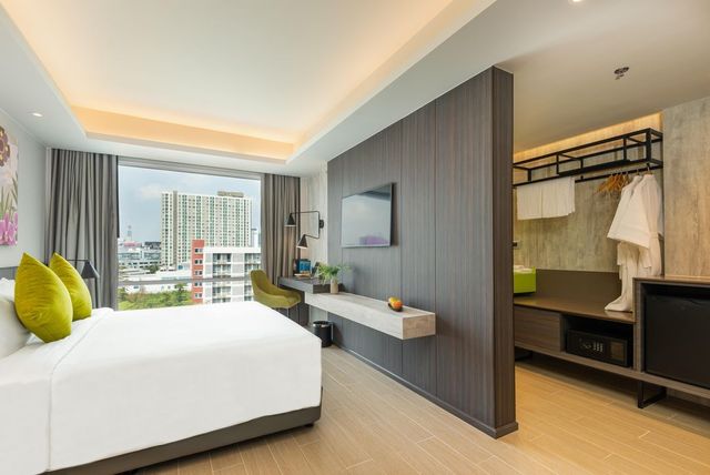 弥泰雅拉玛九酒店 (Maitria Hotel Rama 9 Bangkok - A Chatrium Collection)-豪華市景雙床房(含早餐) 不可退訂 (Deluxe City View－Twin Bed (Room with breakfast)) No refund-1