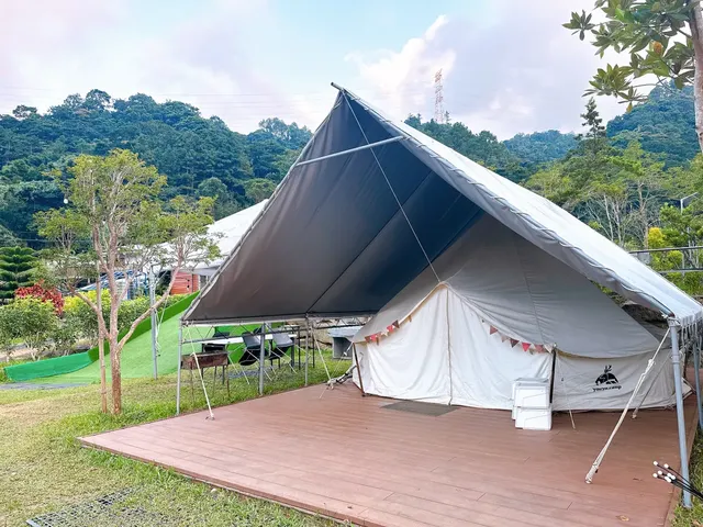 南庄山河源キャンプ場-【のんびりキャンプ】テンプルテント｜5MX5M-6