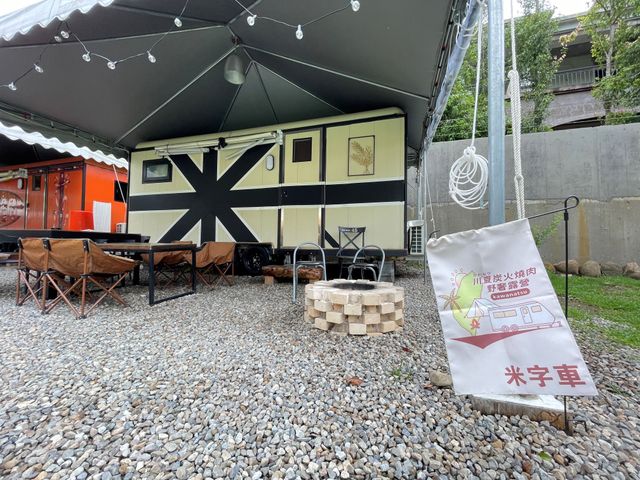 川夏野奢露營區丨獨家8折起！一泊二食神殿帳、豪華露營車-【露營車】米字車舒適露營車-6