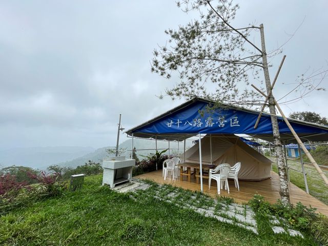 廿十八路露營區｜高海拔雲海秘境！超大草皮、觀星看日出首選-【懶人露營】免搭帳｜8MX5M-8