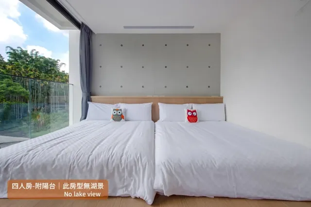奈斯窩客｜湖景房｜含早餐-四人房-附陽台-4