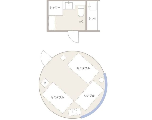 Glamping Villa Hanz Kawaguchiko-Dome tent (for 3 people) [Tent] [Non-smoking]-2
