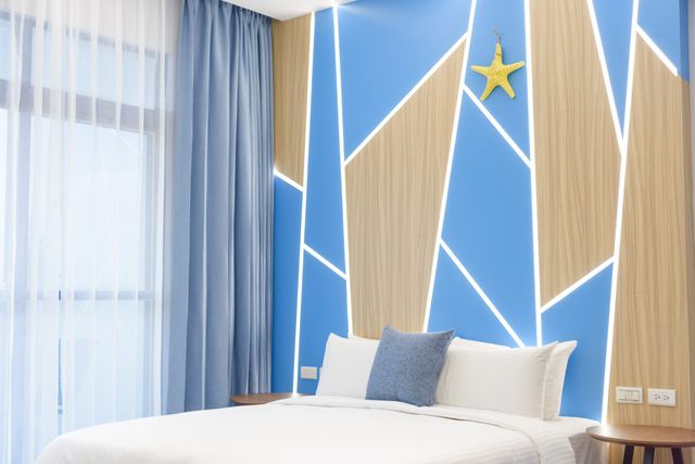 Penghu Blue Ocean Sunny Bed and Breakfast-Lilac balcony double room-7