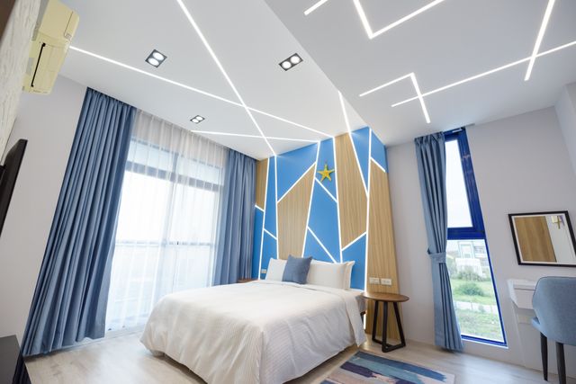 Penghu Blue Ocean Sunny Bed and Breakfast-Lilac balcony double room-4