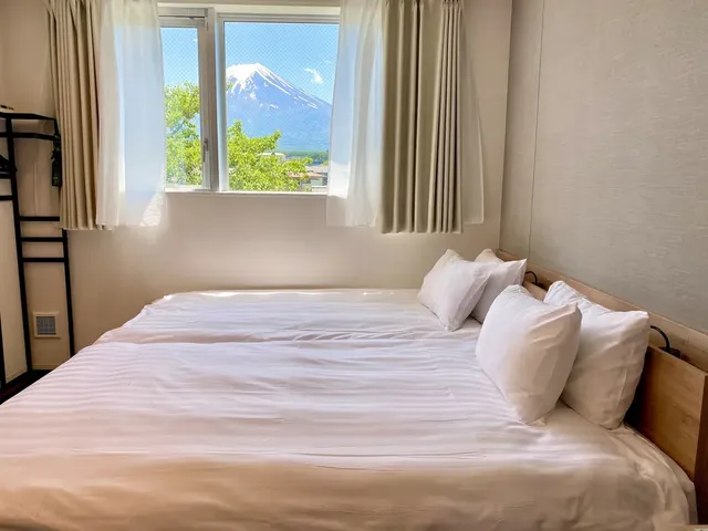 Megufuji 2021-3｜富士山站步行1分/富士山景-豪華雙床房-6