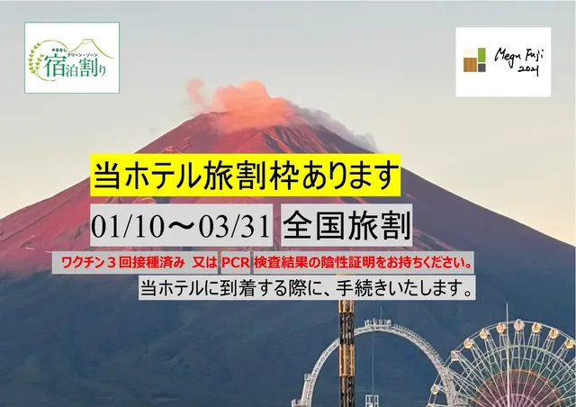 Megufuji 2021-3｜富士山站步行1分/富士山景-豪華雙床房-3