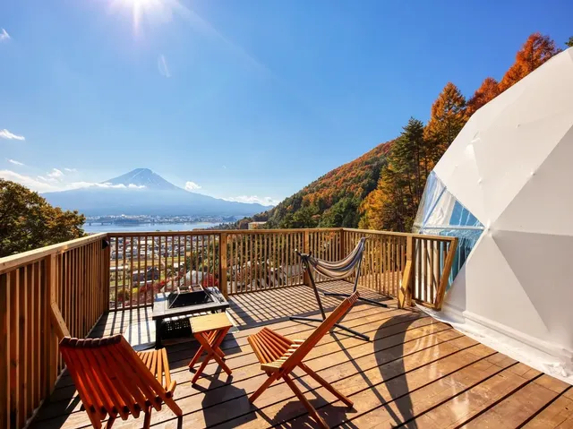 富士山豪華露營 嶺乃華-3-[Private] Sky view suite Asian resort Pets allowed Upper level 38㎡/Maximum 5 people-12