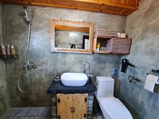 a bathroom and toilet
