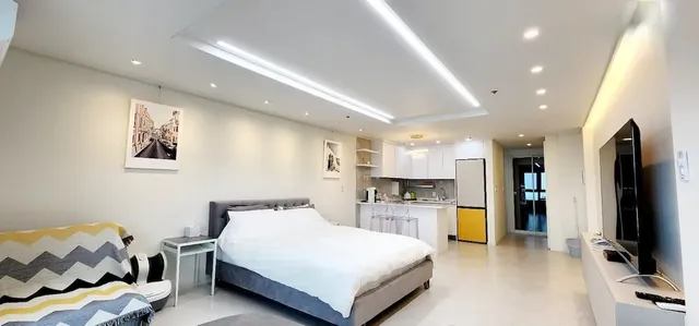 馬林市，海灘景觀，海景-2-3人房，最多可3人入住-7