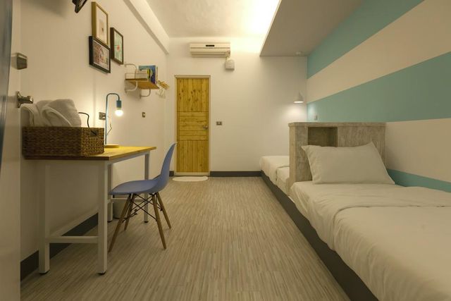 北吉光輕旅背包客棧 | 交通便利 | 文青風靜心旅遊 | Hostel Bayhouse-輕旅兩單床房（無窗）-6