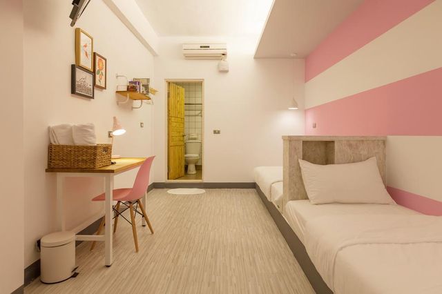 北吉光輕旅背包客棧 | 交通便利 | 文青風靜心旅遊 | Hostel Bayhouse-輕旅兩單床房（無窗）-2