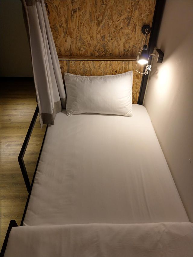 小旅行迷你公寓 | LOFT 輕工業風-16人混合宿舍間的單人床-3