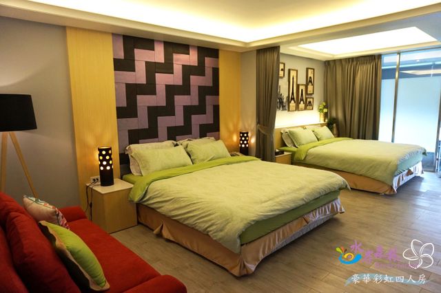Waterfront Forest Recreation Farm-Deluxe Rainbow Quadruple Room-3