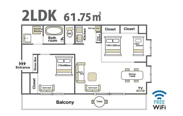 La Foret 島之內旅居 401｜松屋町站&長堀橋站步行8分-#401｜3-10人入住-15